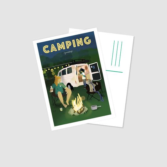 Leidenschaftspostkarte Camping