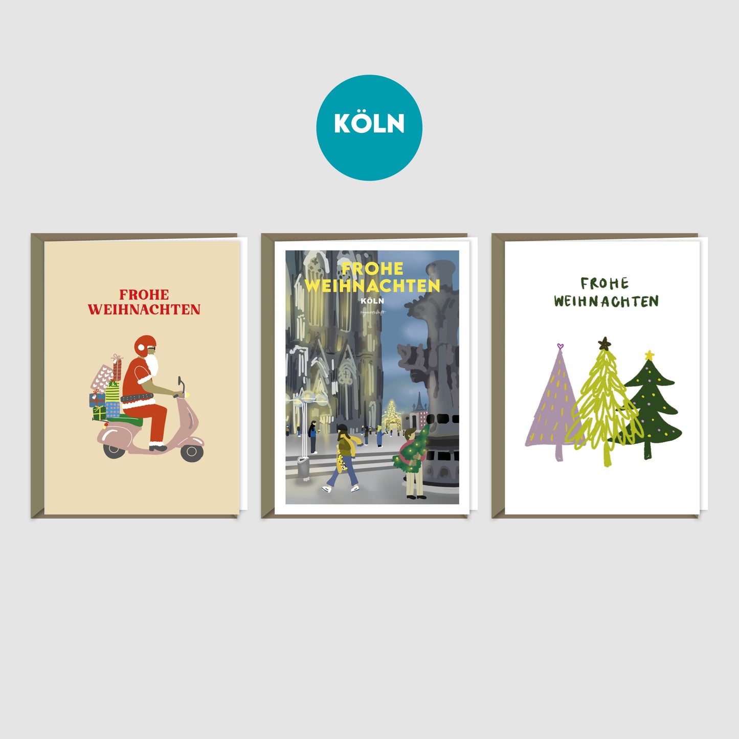 Weihnachtskarten Set