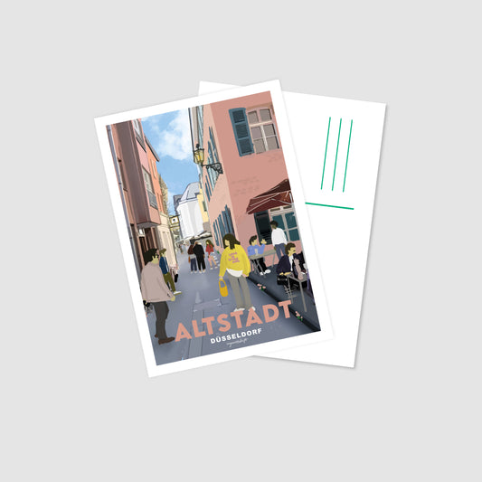 Postkarte Altstadt Düsseldorf