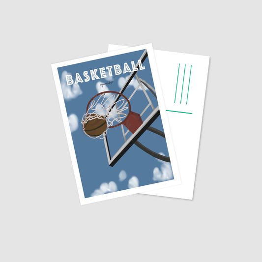 Leidenschaftspostkarte Basketball