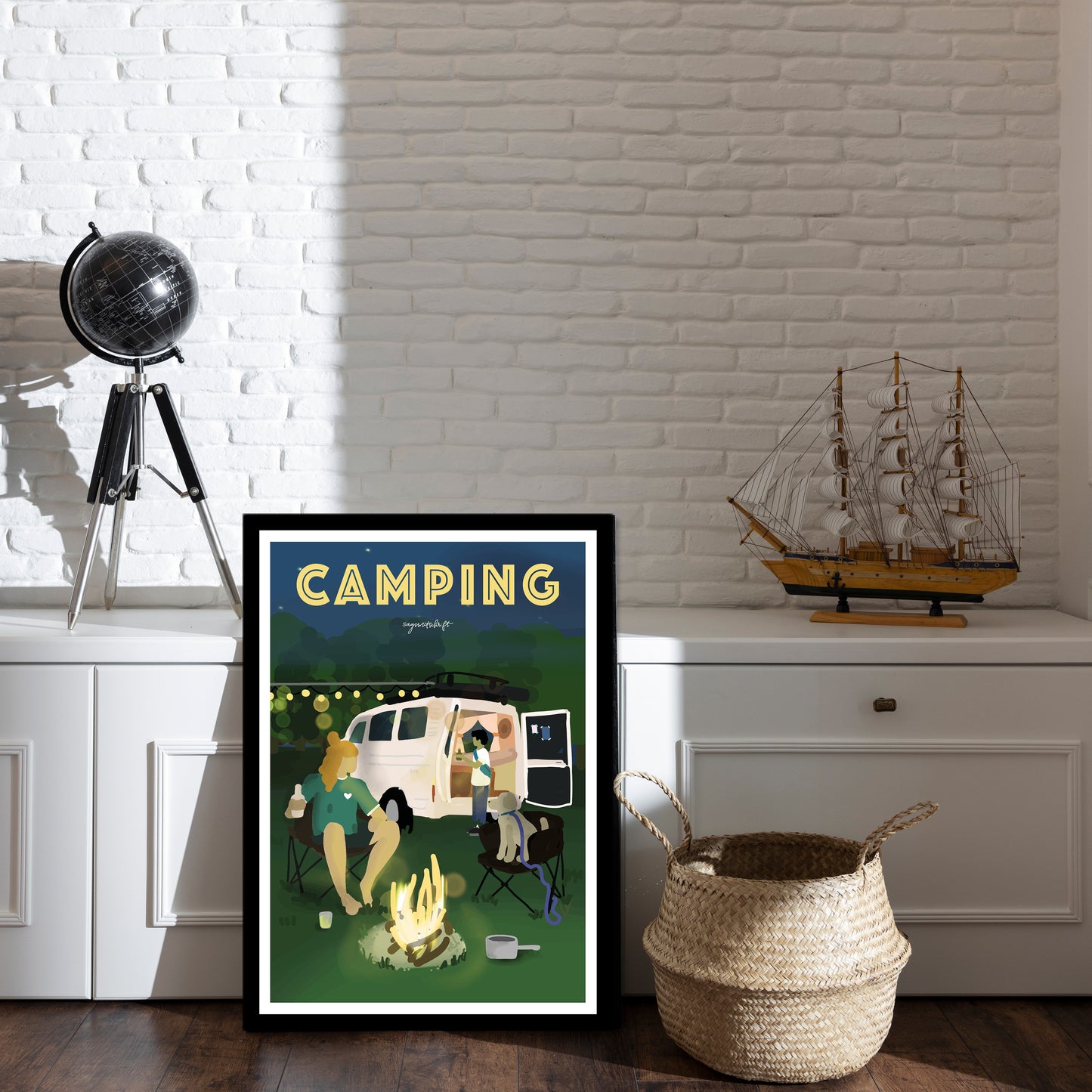 Leidenschaftsposter Camping