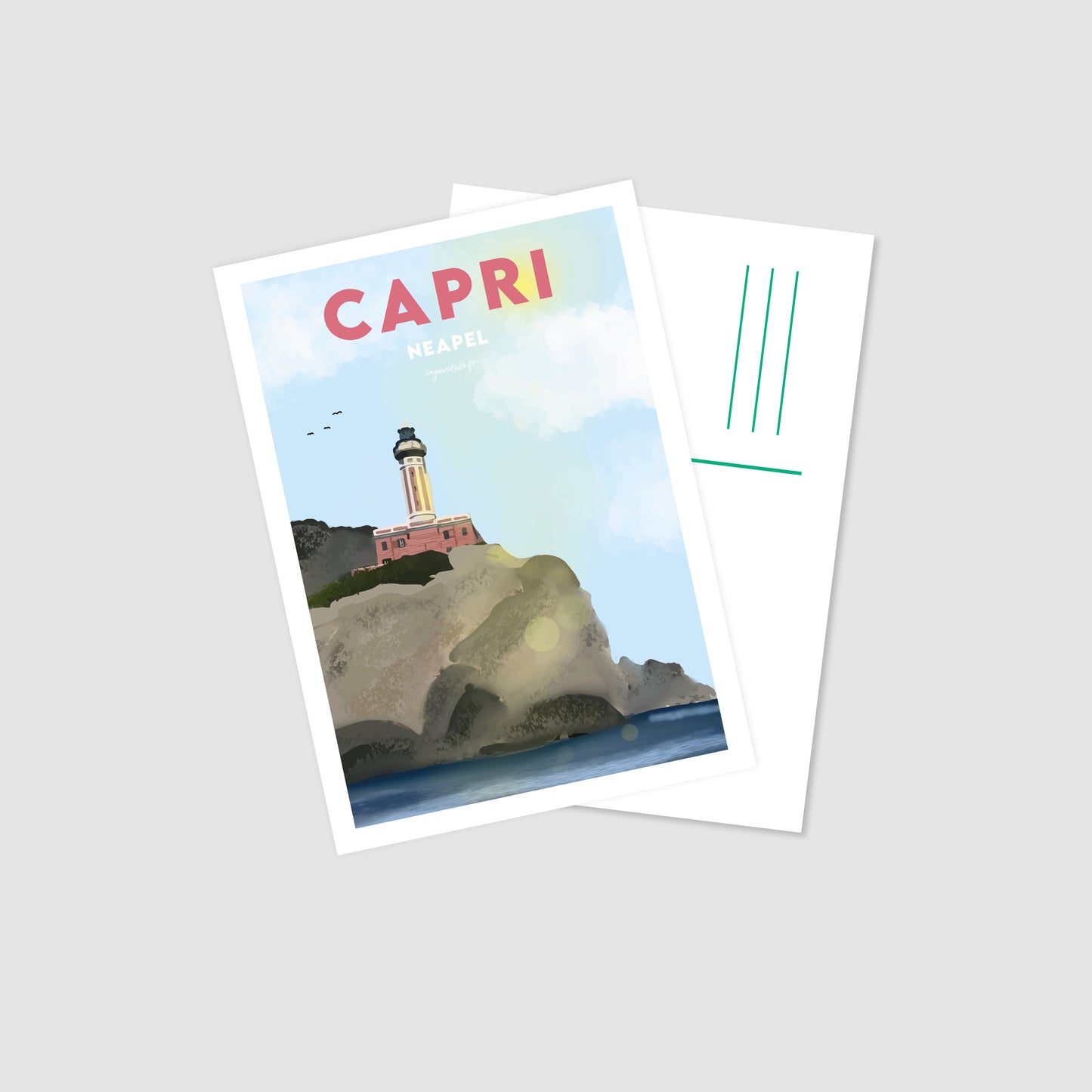 Postkarte Capri Neapel Italien