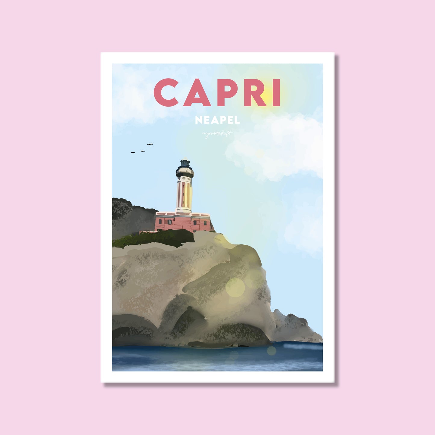 Heimatposter Capri Neapel