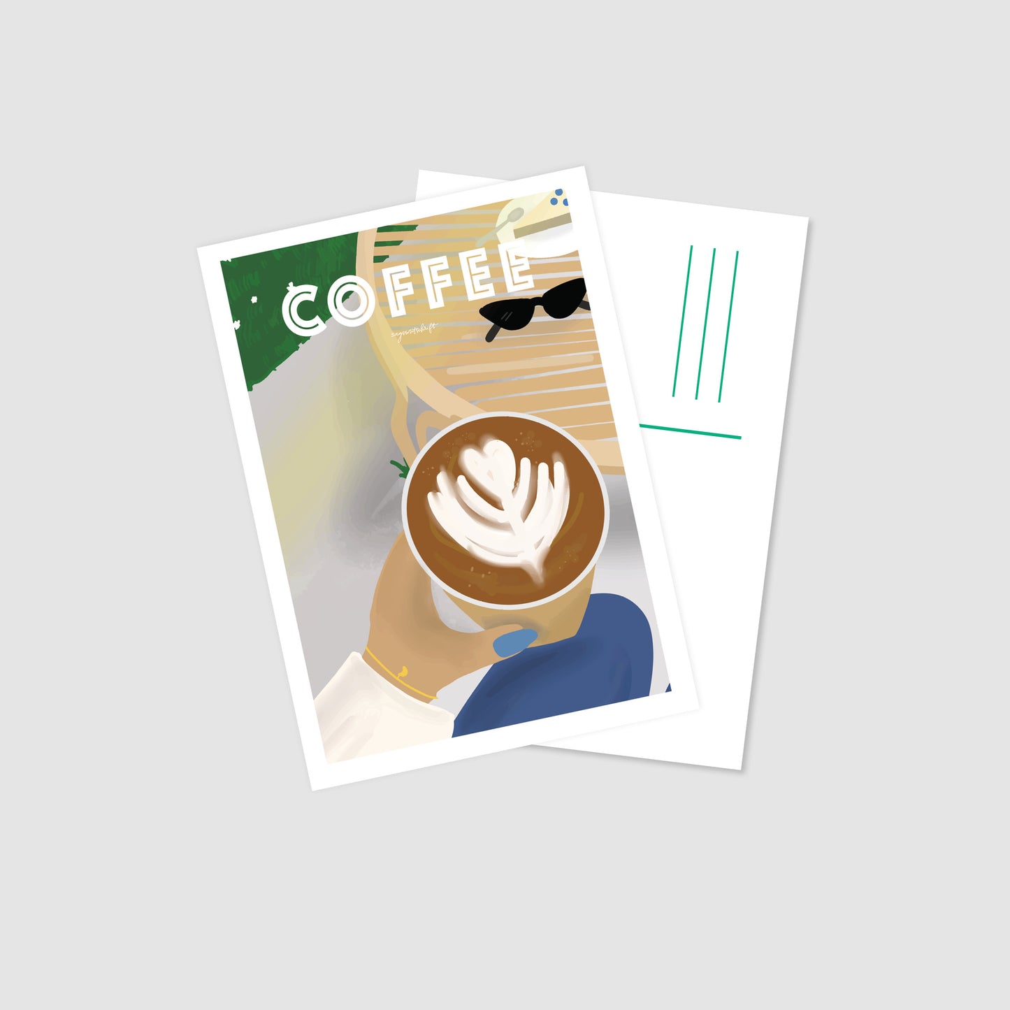 Leidenschaftspostkarte Coffee