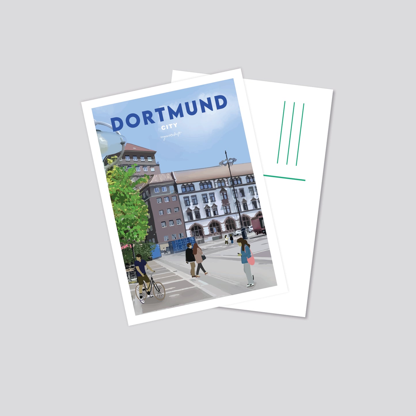 Postkarte Dortmund City