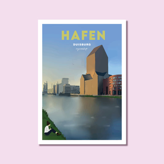 Heimatposter Duisburg Hafen