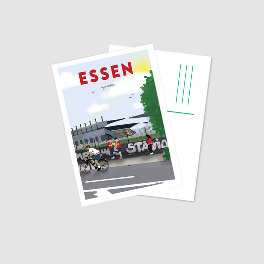 Postkarte Essen Stadion