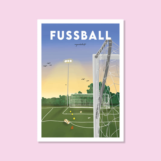 Leidenschaftsposter Fußball