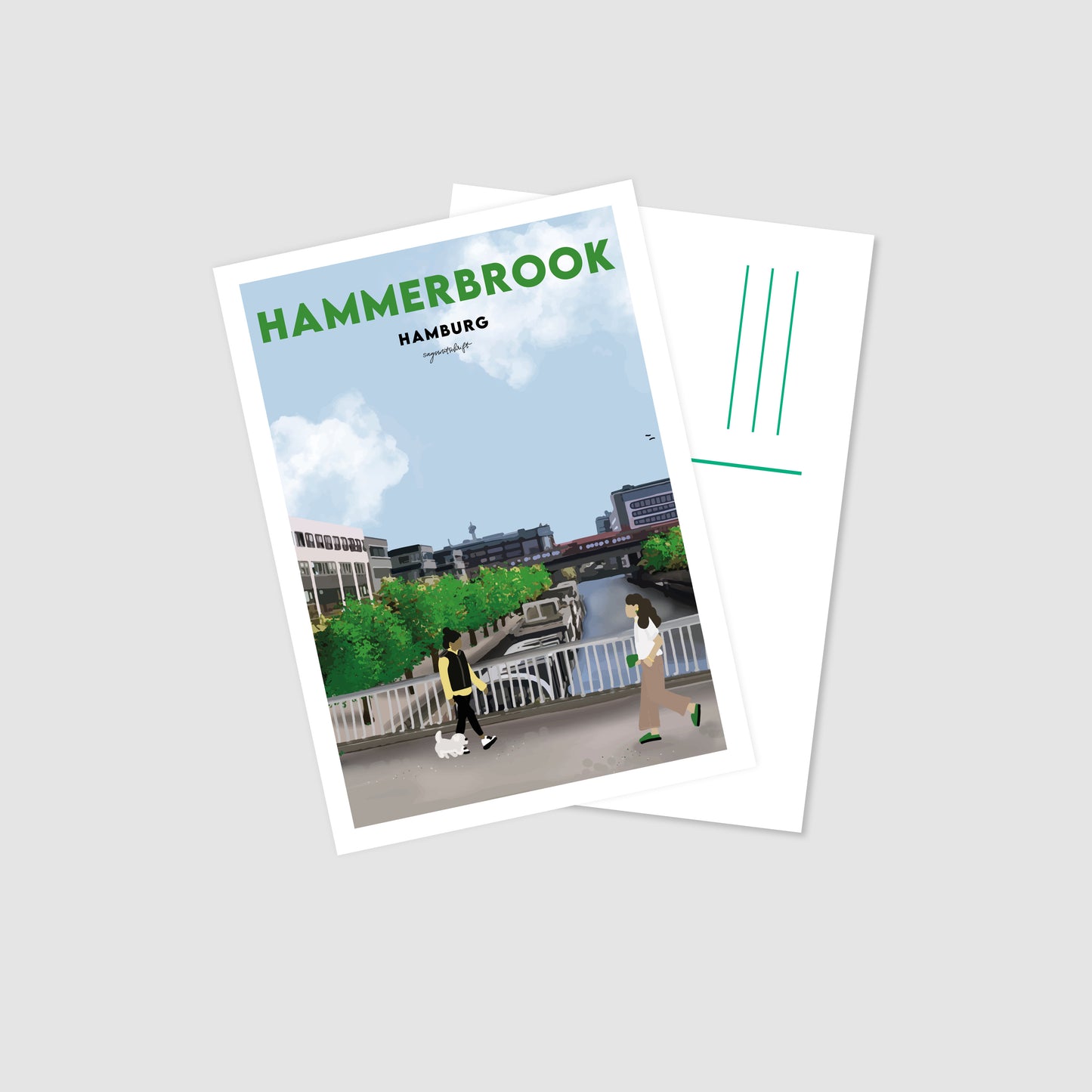 Postkarte Hammerbrook Hamburg