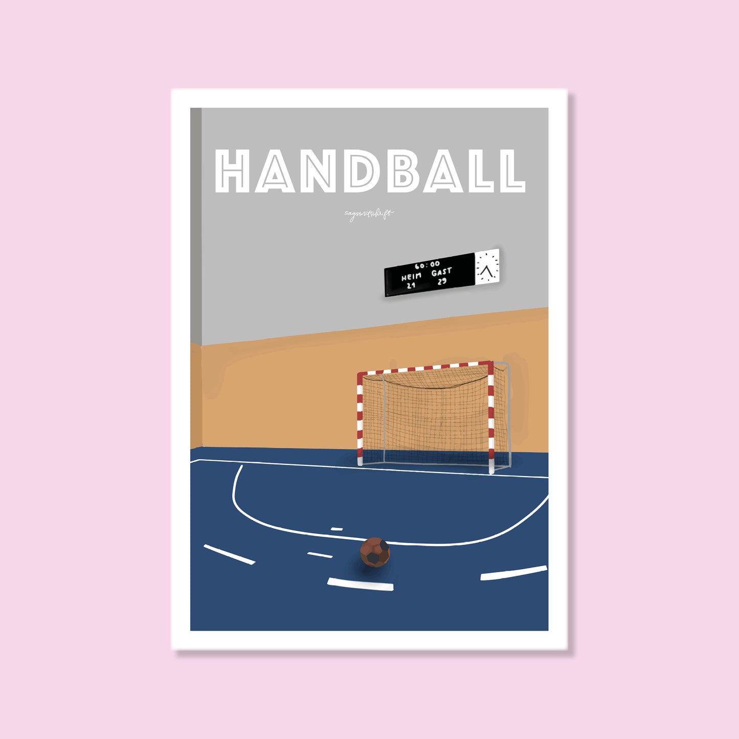 Leidenschaftsposter Handball