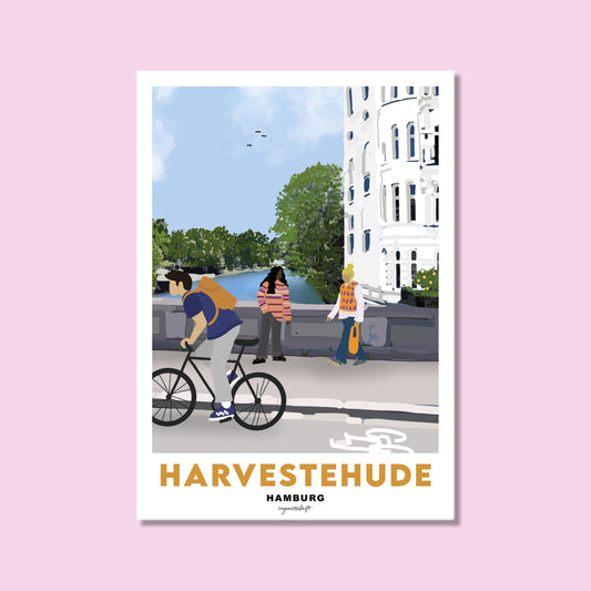 Heimatposter Harvestehude Hamburg