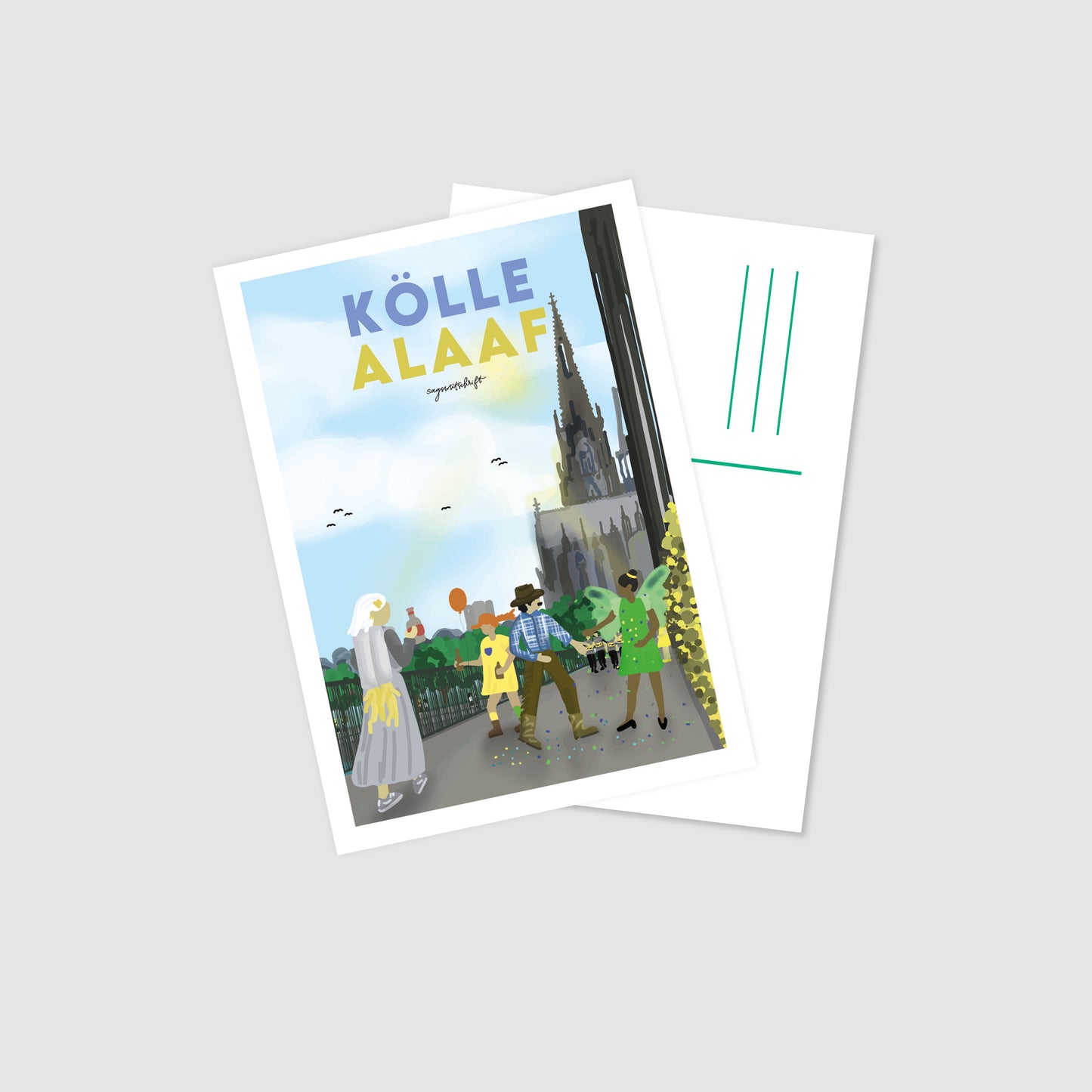 Postkarte Kölle Alaaf Köln