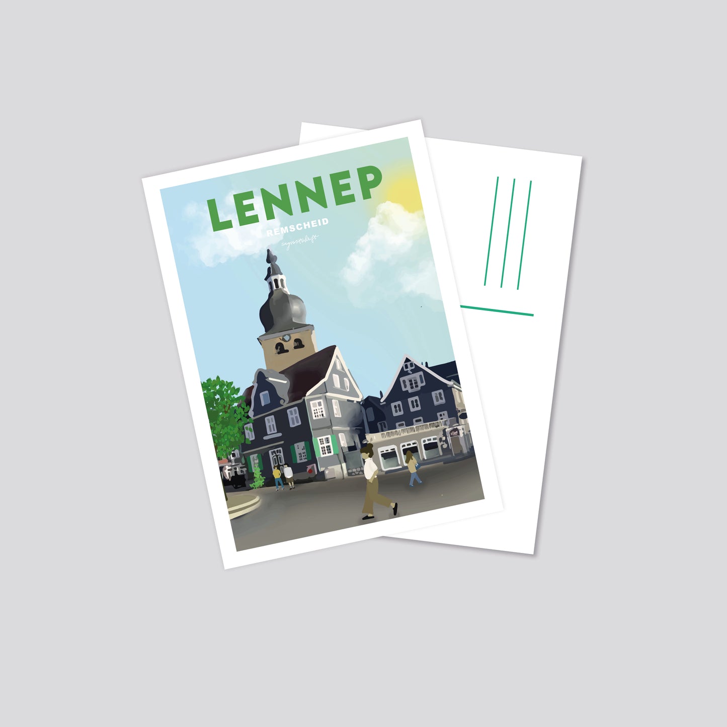 Postkarte Lennep Remscheid