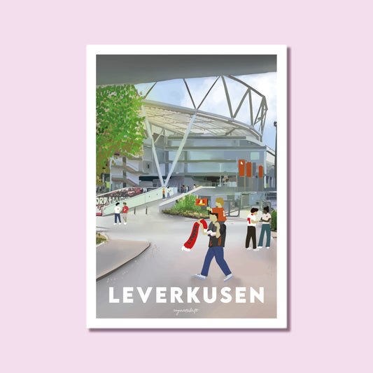 Heimatposter Leverkusen Stadion