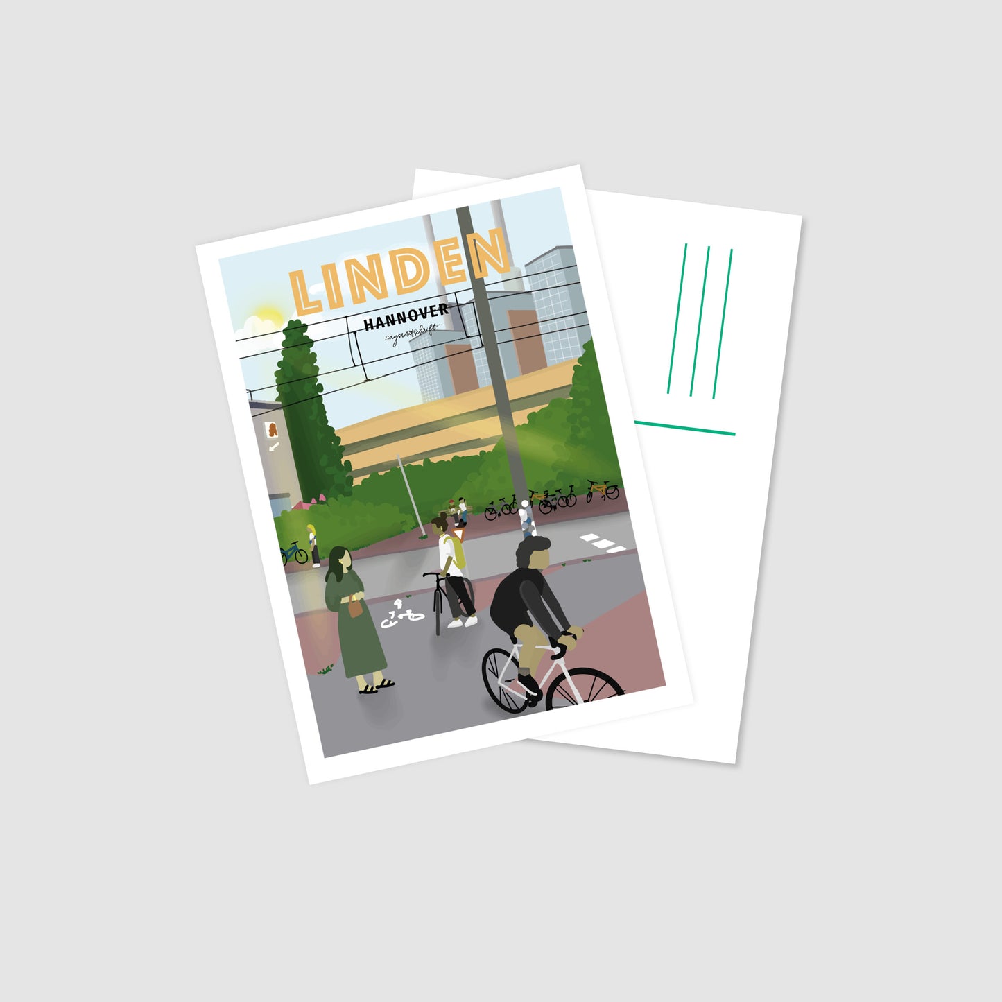Postkarte Hannover Linden