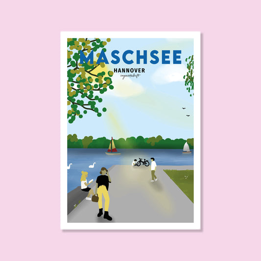 Heimatposter Hannover Maschsee