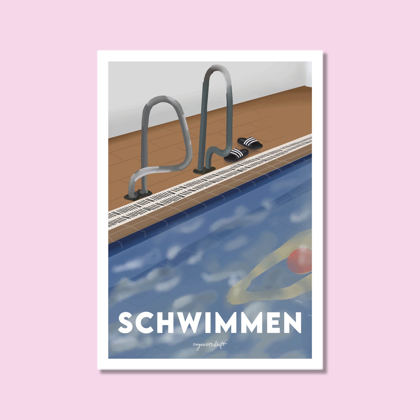 Leidenschaftsposter Schwimmen