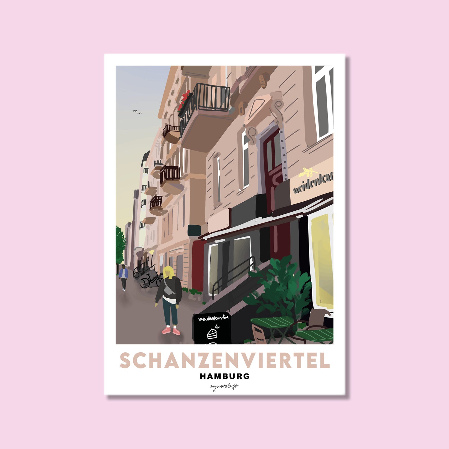 Heimatposter Schanzenviertel Hamburg