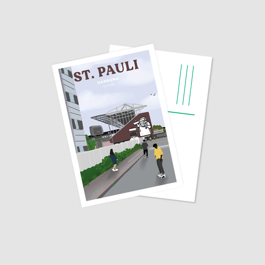 Postkarte St. Pauli Hamburg