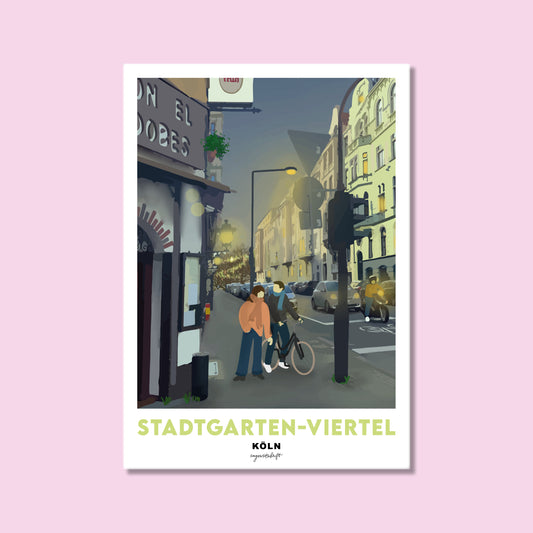 Heimatposter Stadtgarten-VIertel Köln