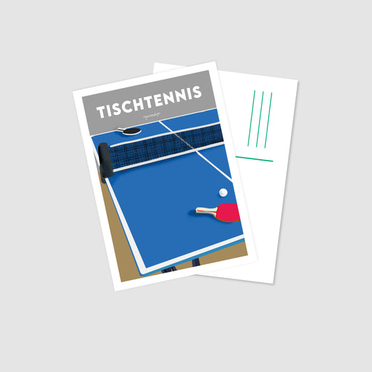 Leidenschaftspostkarte Tischtennis