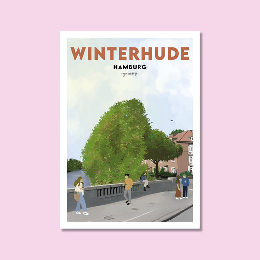 Heimatposter Winterhude Hamburg