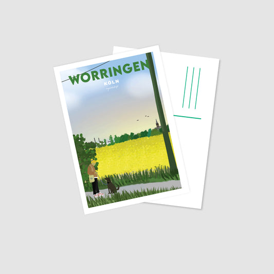 Postkarte Worringen Köln