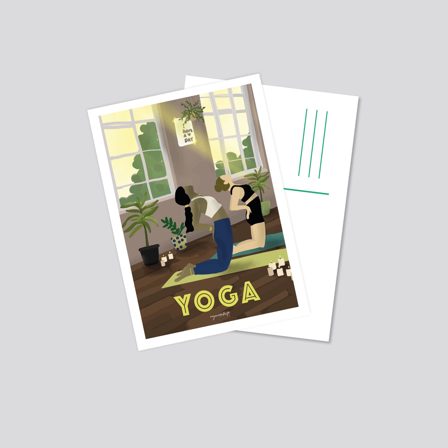 Leidenschaftspostkarte Yoga