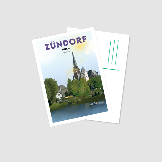 Postkarte Zündorf Köln