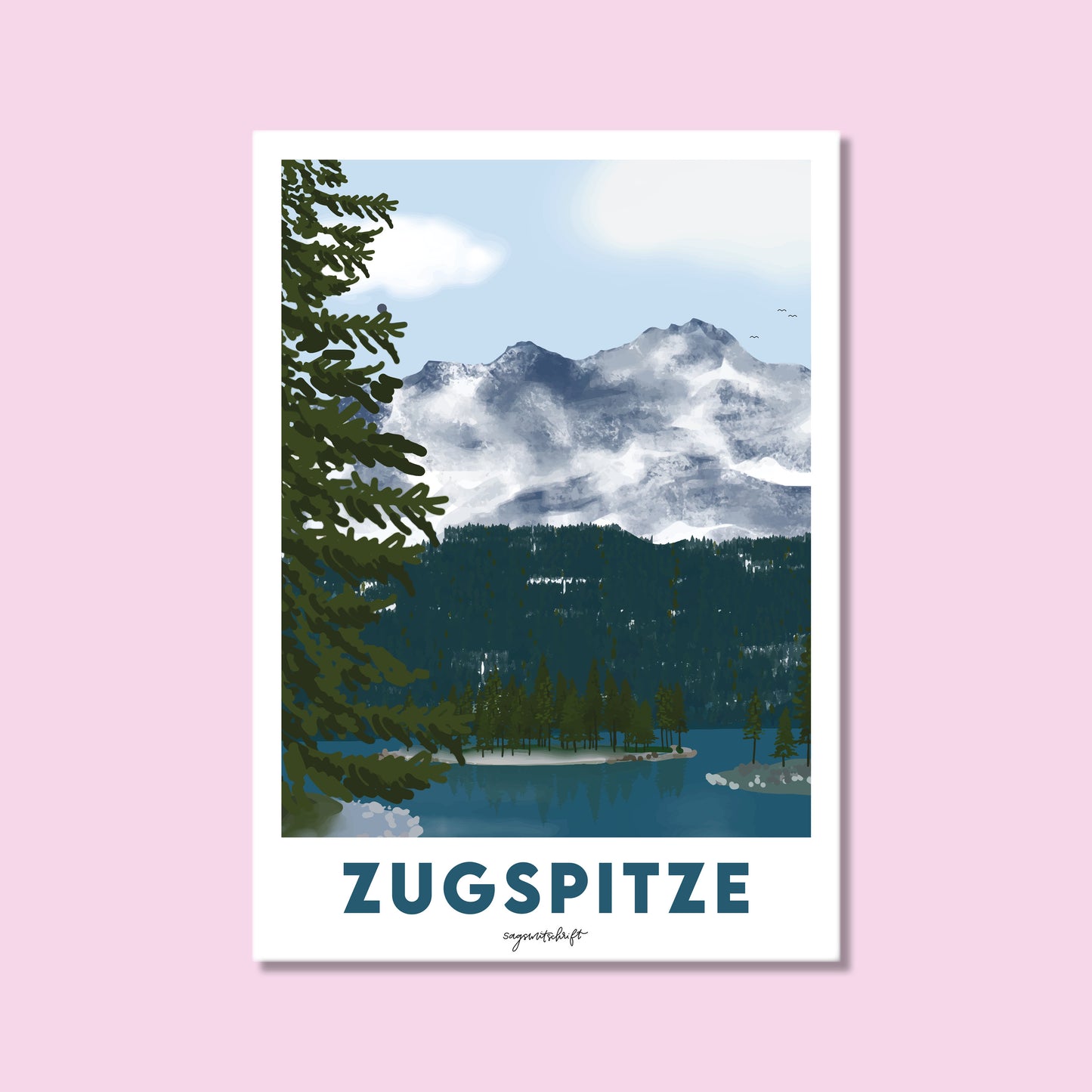 Heimatposter Zugspitze