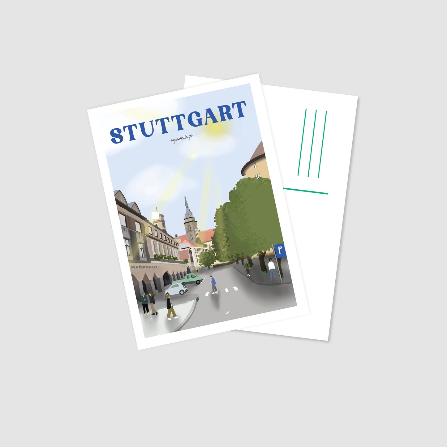 Postkarte Stuttgart